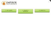 Tablet Screenshot of emperorinsurance.com